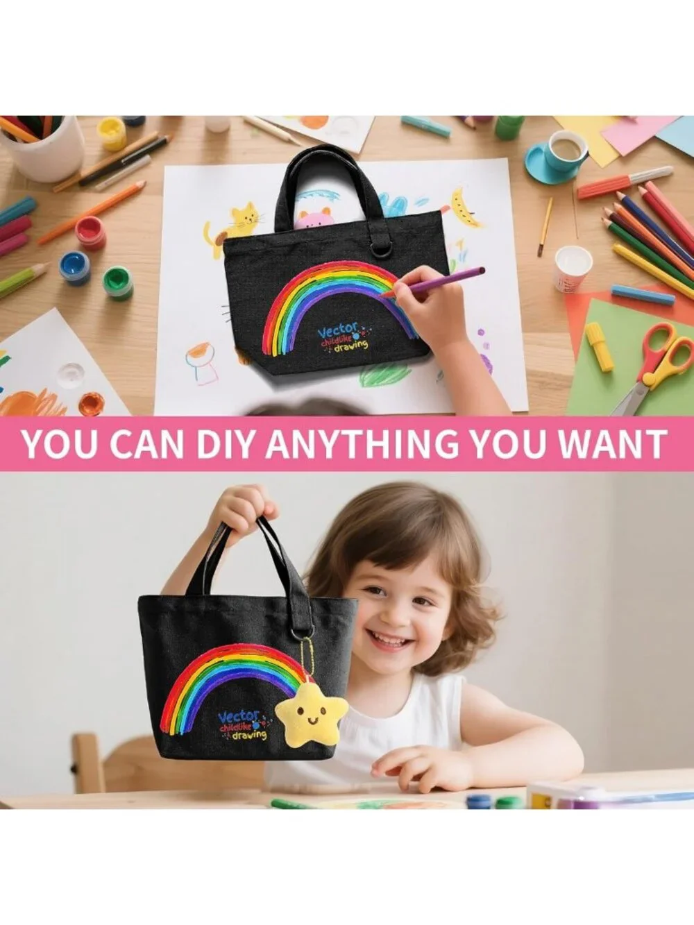 12 Pack Mini Canvas Tote Bags - Reusable Cute DIY Blank Bags for Women